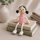 Wooden Sitting Girl - Penelope