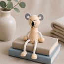 Wooden Sitting Koala - Heath