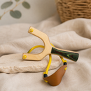 Wooden Toy Slingshot - Blue