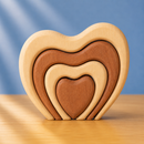 Wooden Stacking Hearts