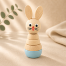 Wooden Rabbit Stacking Puzzle - Bobby