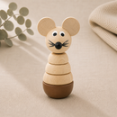 Wooden Mouse Stacking Puzzle - Murphy