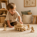 Wooden Toy Army Tank - Walter