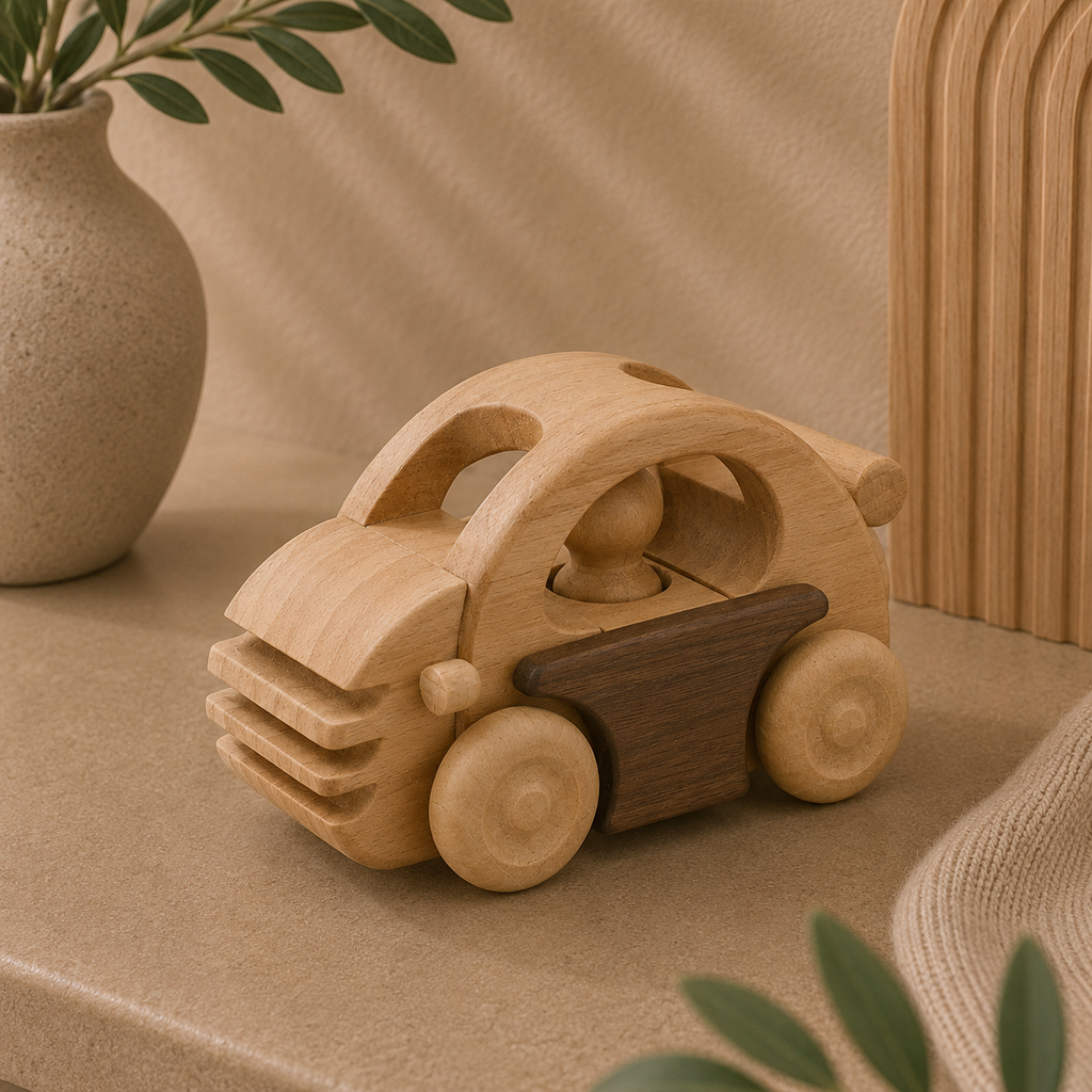 Wooden Toy Car | Heirloom Children's Toys | Happy Go Ducky