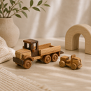 Wooden Tow Truck With Car - Alvara