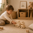 Wooden Tow Truck With Car - Jackson