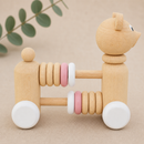 Wooden Bear With Beads - Nala