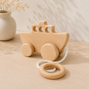 Wooden Pull Along Boat