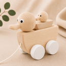 Wooden Pull Along Duck With Duckling - Gretel