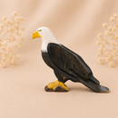 Wooden Bald Eagle - Perched