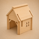 Wooden Cottage - Small Set