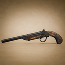 Wooden Toy Pistol Replica