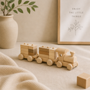 Wooden Train With Stacking Blocks - Esme