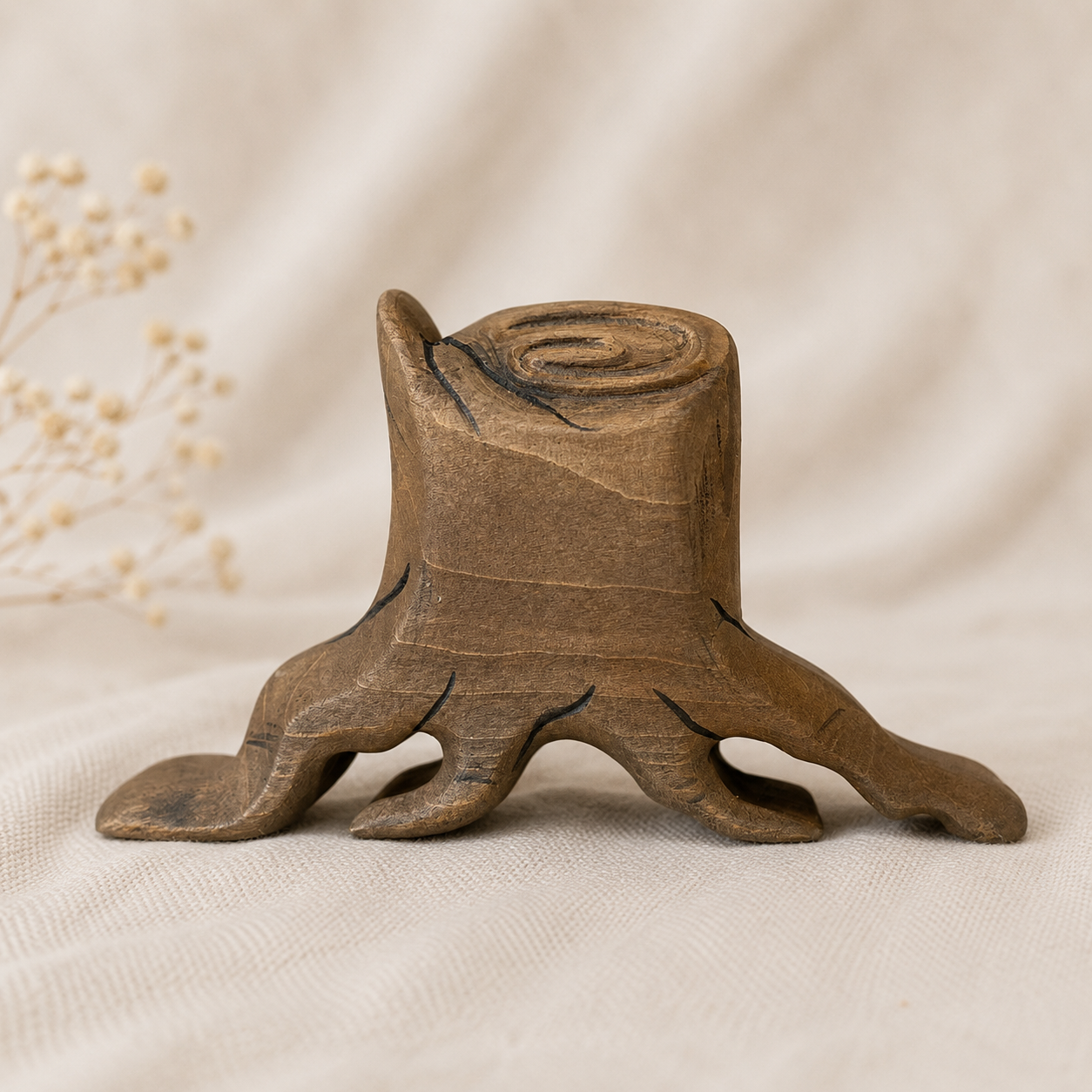 Wooden Tree Stump | Green Taiga Toys | Small World Play Toys