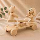 Wooden See Saw Pull Along - Carl & Coco