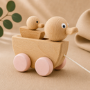 Wooden Pull Along Toy Duck With Duckling - Georgia