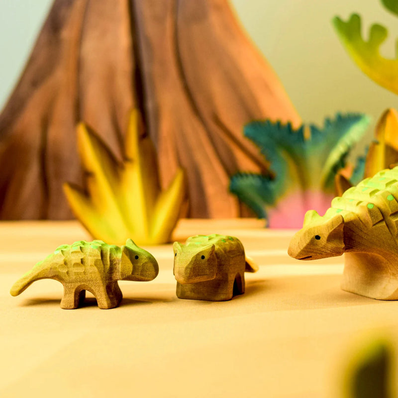 Wooden Ankylosaurus Baby