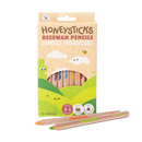 Honeysticks Beeswax Pencils - Jumbo Triangles 10 Pack