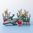 Wooden Blue Whale - Baby