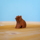 Wooden Bear Cub - Sitting