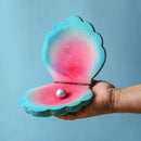 Large Wooden Shell & Pearl