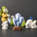 Wooden Crystal - Blue