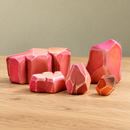 Large Wooden Savannah Rocks on a natural wooden tabletop