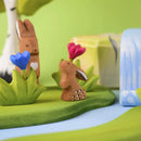 Wooden Rabbit Baby - Curious