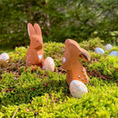 Wooden Curious Rabbit