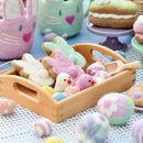 Felt Easter Bunny Cookie - White