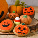 Felt Orange Jack O' Lantern Cookie