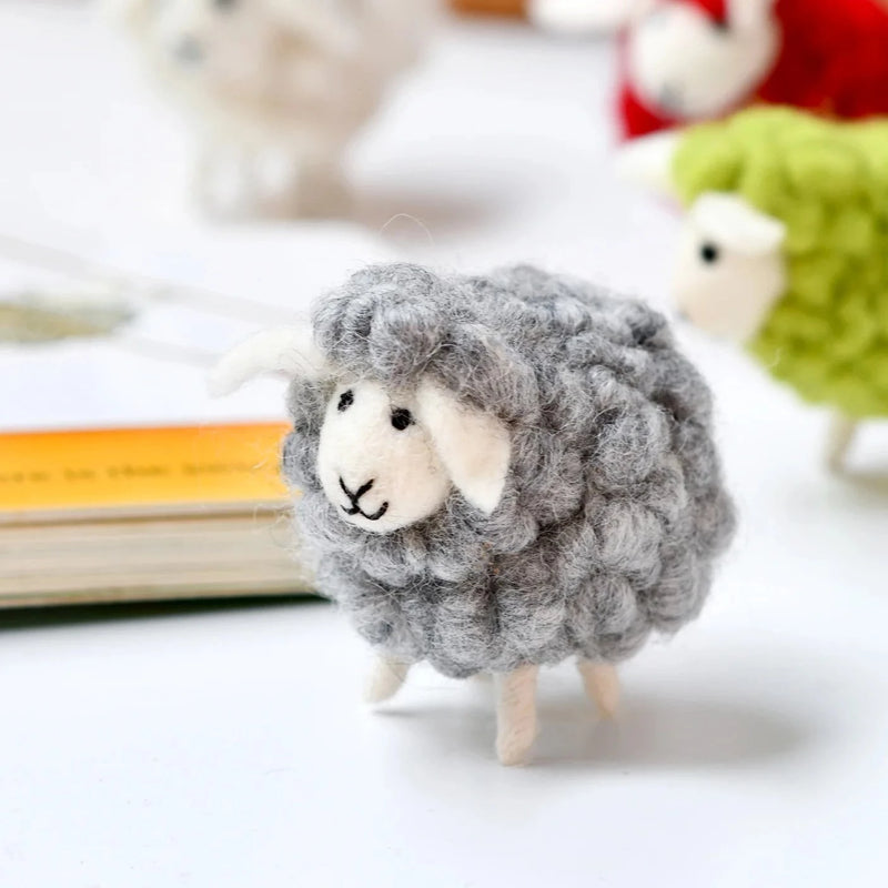 Felt Toy Sheep - Grey
