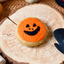Felt Orange Jack O' Lantern Cookie