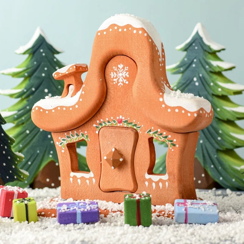 Wooden Gingerbread House