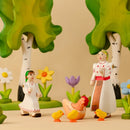 Wooden Girl Walking