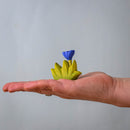 Small Wooden Wildflower - Blue