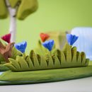 Large Wooden Wildflowers - Blue