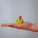 Small Wooden Wildflower - Orange