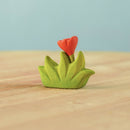 Small Wooden Wildflower - Orange