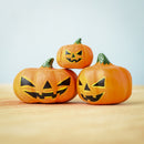 Wooden Halloween Pumpkins - Set of 3