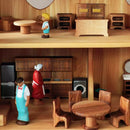 Wooden Dollhouse Furniture - 19 Piece 'Rose' Set