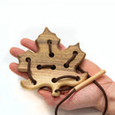 Wooden Lacing Leaf