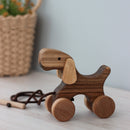 Wooden Pull Along Dog