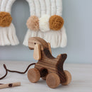 Wooden Pull Along Dog