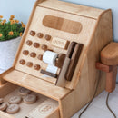 Wooden Cash Register Set