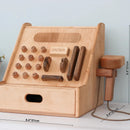 Wooden Cash Register Set