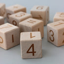 Wooden Blocks With Numbers - Set Of 12