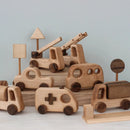 Wooden Emergency & Construction Vehicle Set