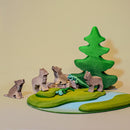 Large Wooden Fir Tree