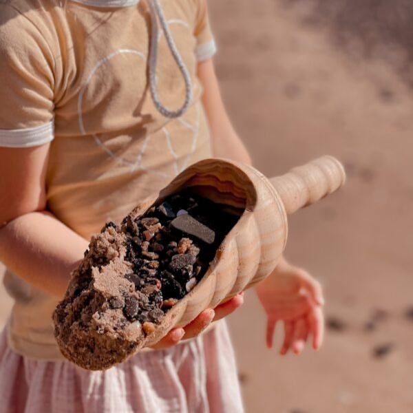 Large Wooden Vintage Shovel